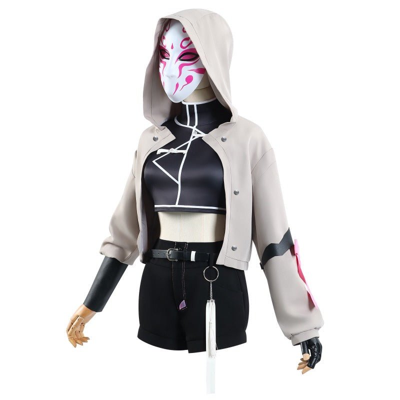 Costume Cosplay Rose du Squad Masque – Tenue Anime Tuer les Dieux: Royaume Mortel