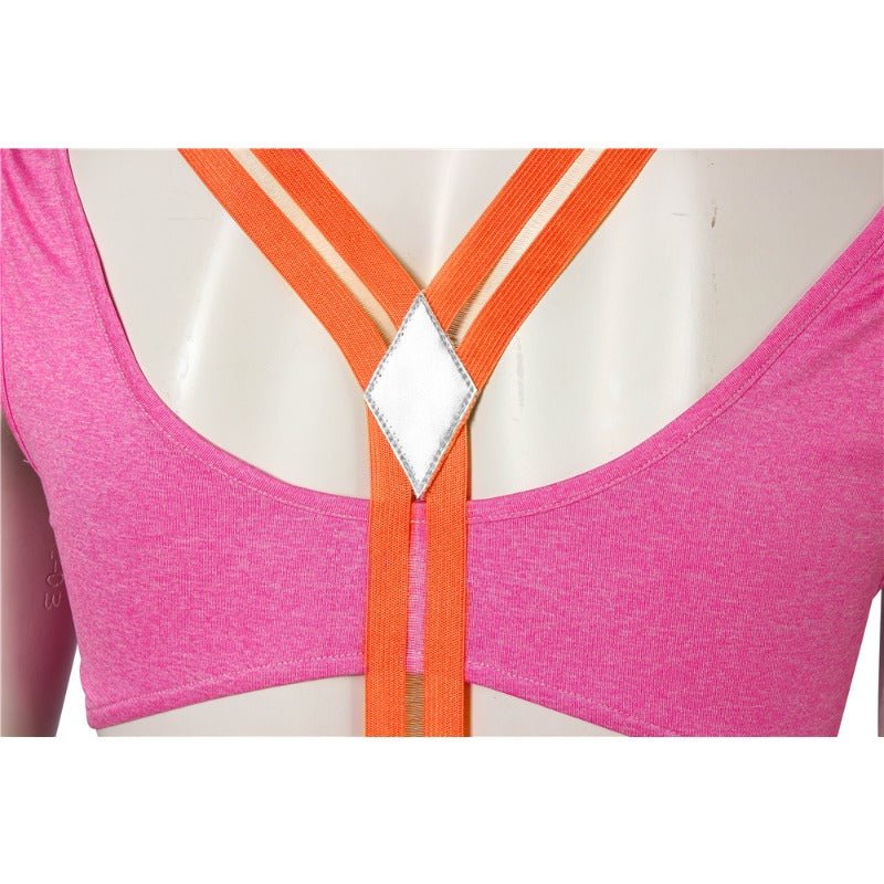 Costume Cosplay Harley Quinn Arc-en-Ciel Haut de Gamme pour Halloween