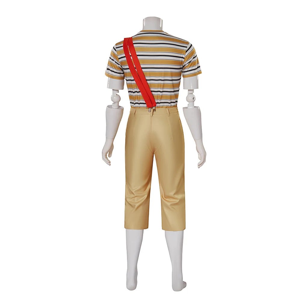 Costume El Chavo Del Ocho pour Hommes - Ensemble Officiel Chemise Rayée, Pantalon et Chapeau