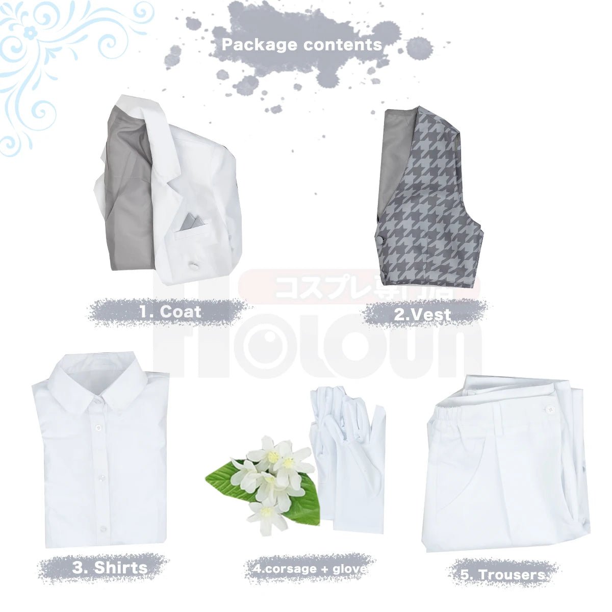 Costume Cosplay Nagi de Blue Lock avec Perruque et Tuxedo