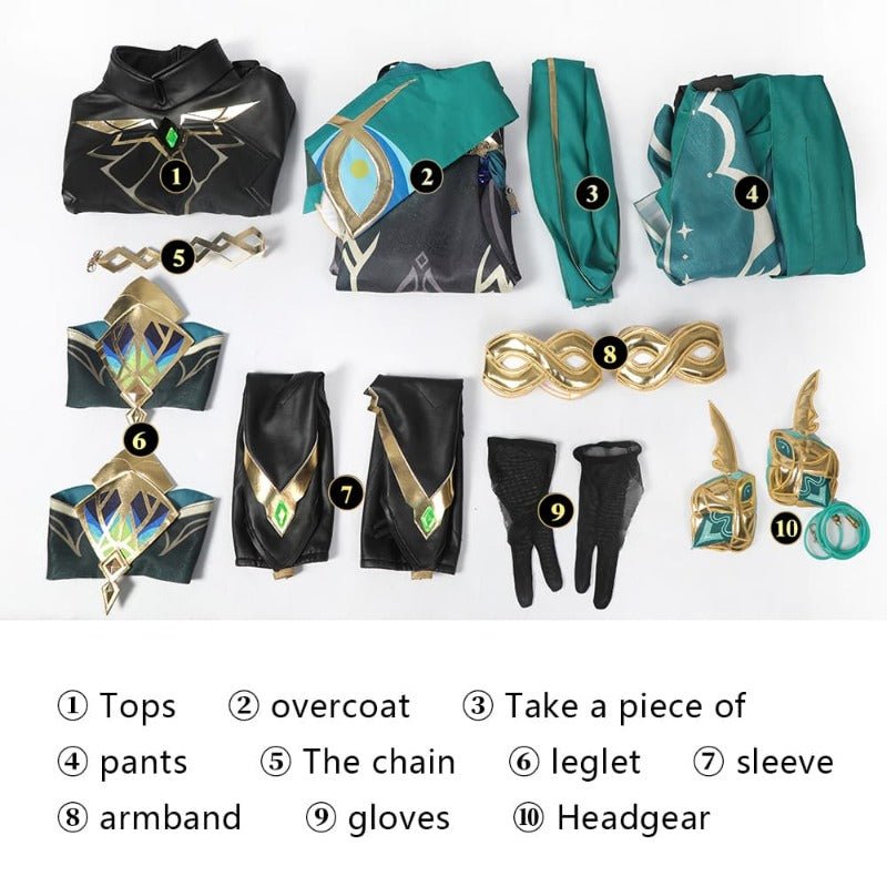 Costume Cosplay Alhaitham, Genshin Impact pour Halloween et Noël