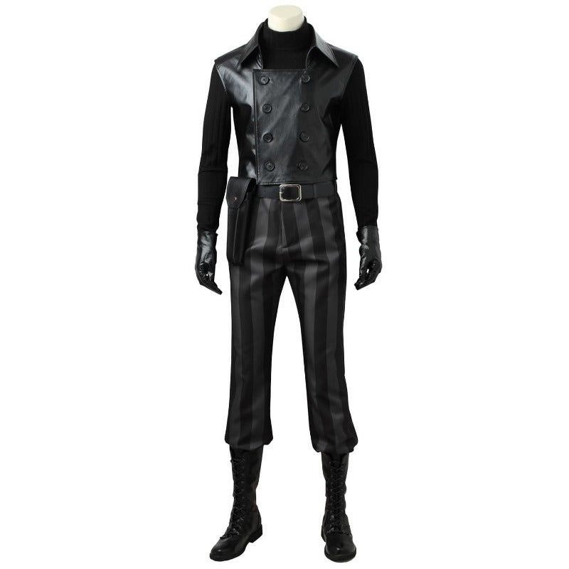 Costume Cosplay Spider-Man Noir de Spiderman: Into the Spider-Verse avec Chaussures