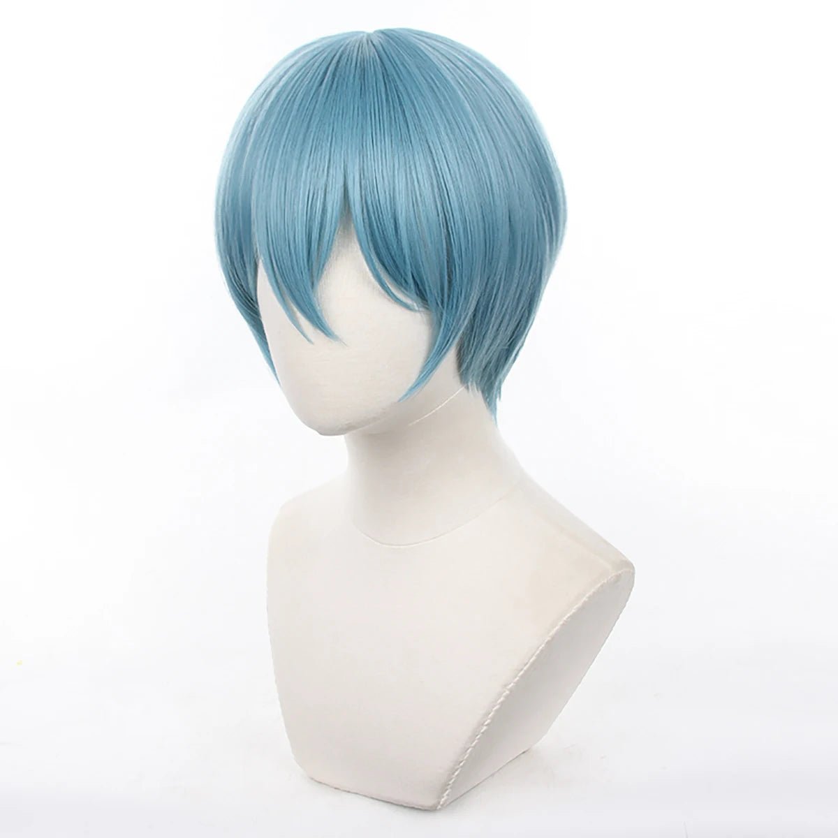 Perruque Cosplay Manga Anime Blue Lock Hiori No.16 Rose Réseau Fibre Synthétique Taille Ajustable
