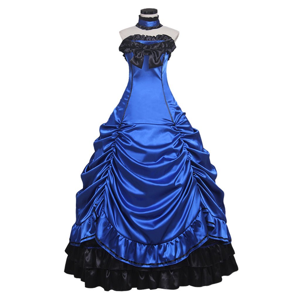 Robe Gothique Steampunk Lolita Princesse Ballon Médiévale Rococo Vampire Costume Femme pour Carnaval Masquerade