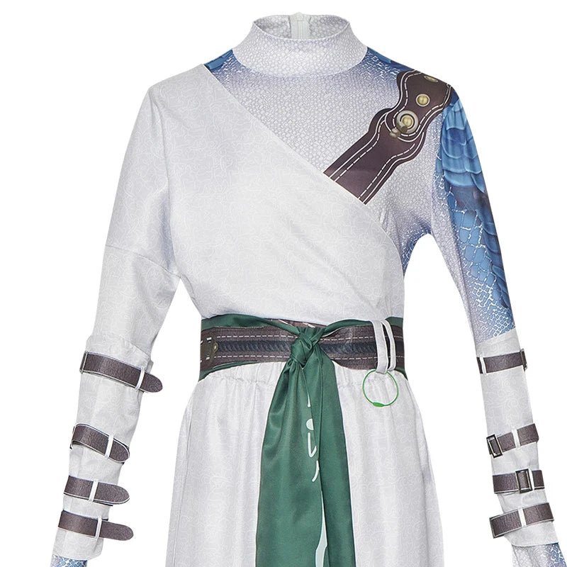 Costume Cosplay Noble Blanc Black Myth Wukong | Robe Blanche Halloween pour Homme | Design Élégant pour Fans