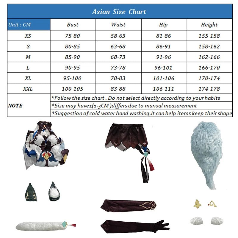 Costume Cosplay Yukong Honkai Star Rail Style Renard Robe Femme pour Halloween Carnaval Fête