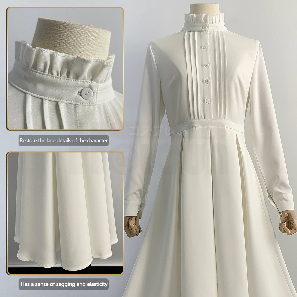 Costume Cosplay Fern de Frieren: Beyond Journey's End - Perruque, Cape, Robe - Cadeau Noël & Nouvel An