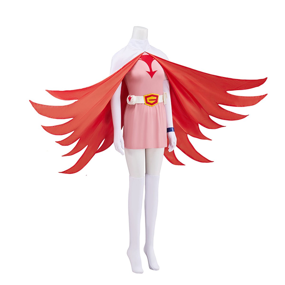 Costume Cosplay Jun Rose de l'Équipe Scientifique Ninja Gatchaman – Tenue Officielle Anime