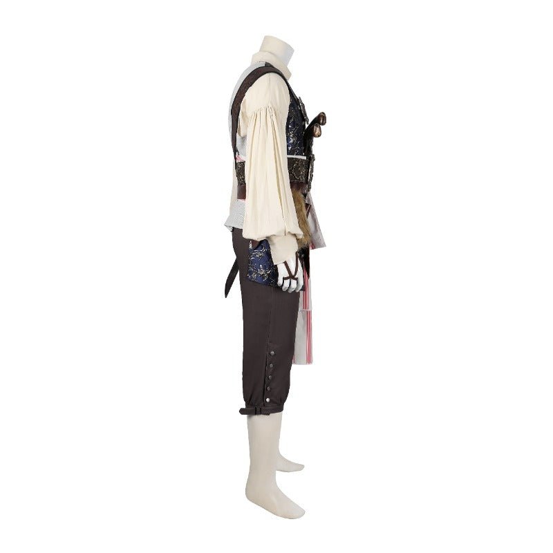 Costume Cosplay Capitaine Jack Sparrow - Ensemble Pirate Adulte de Haute Qualité pour Halloween