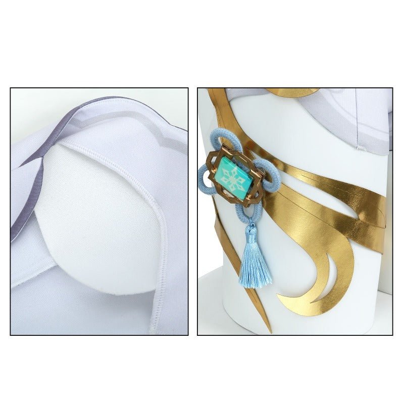 Costume Cosplay Genshin Impact Shenhe Fleur Froide, Rosée Cachée – Élégante Tenue LNY