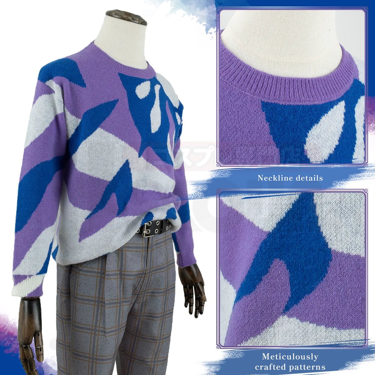 Costume Cosplay Reo Mikage Blue Lock - Pullover, Pantalon et Perruque pour un Look Quotidien