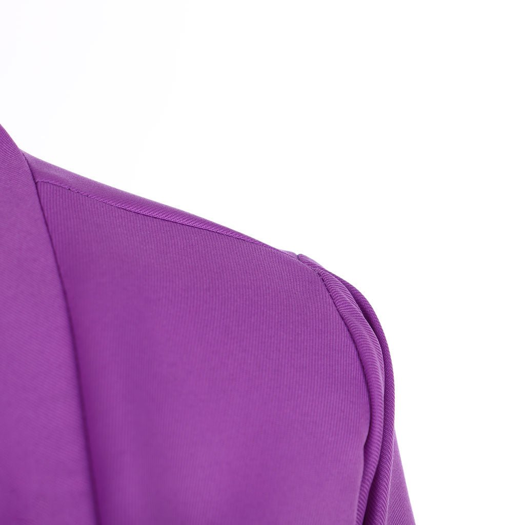 Robe Longue Violette avec Combinaison Ajustée - Costume Cosplay Anime Élégant