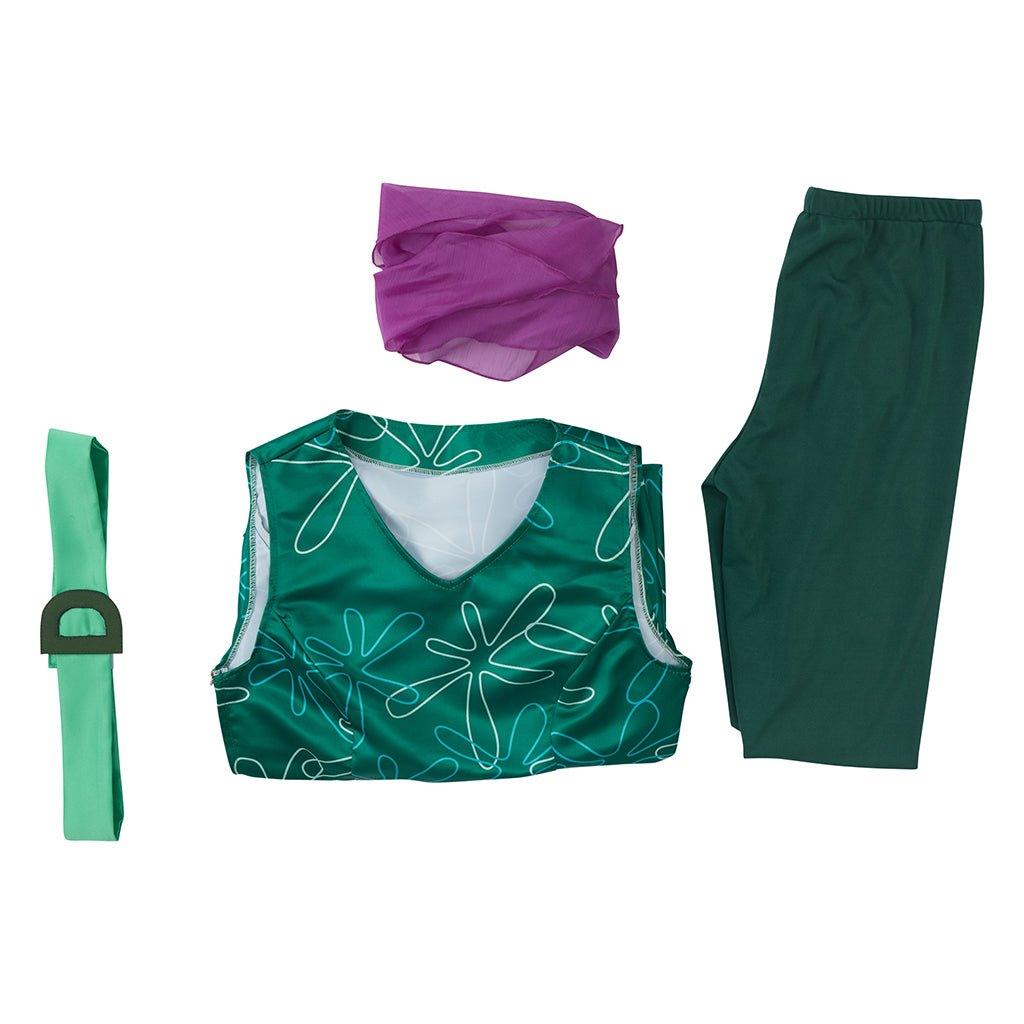 Costume Cosplay Dégoût | Robe Verte pour Femmes | Costume de Fête d'Halloween