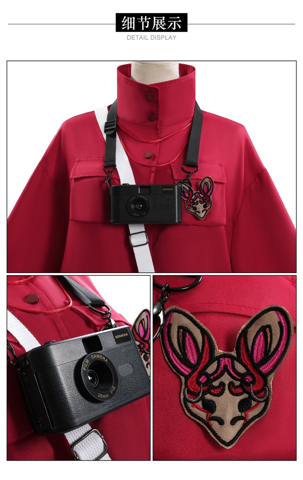 Costume Cosplay Histoire de Fantôme de la Septième Nuit – Veste et Tenue de Li Yuting pour Femmes