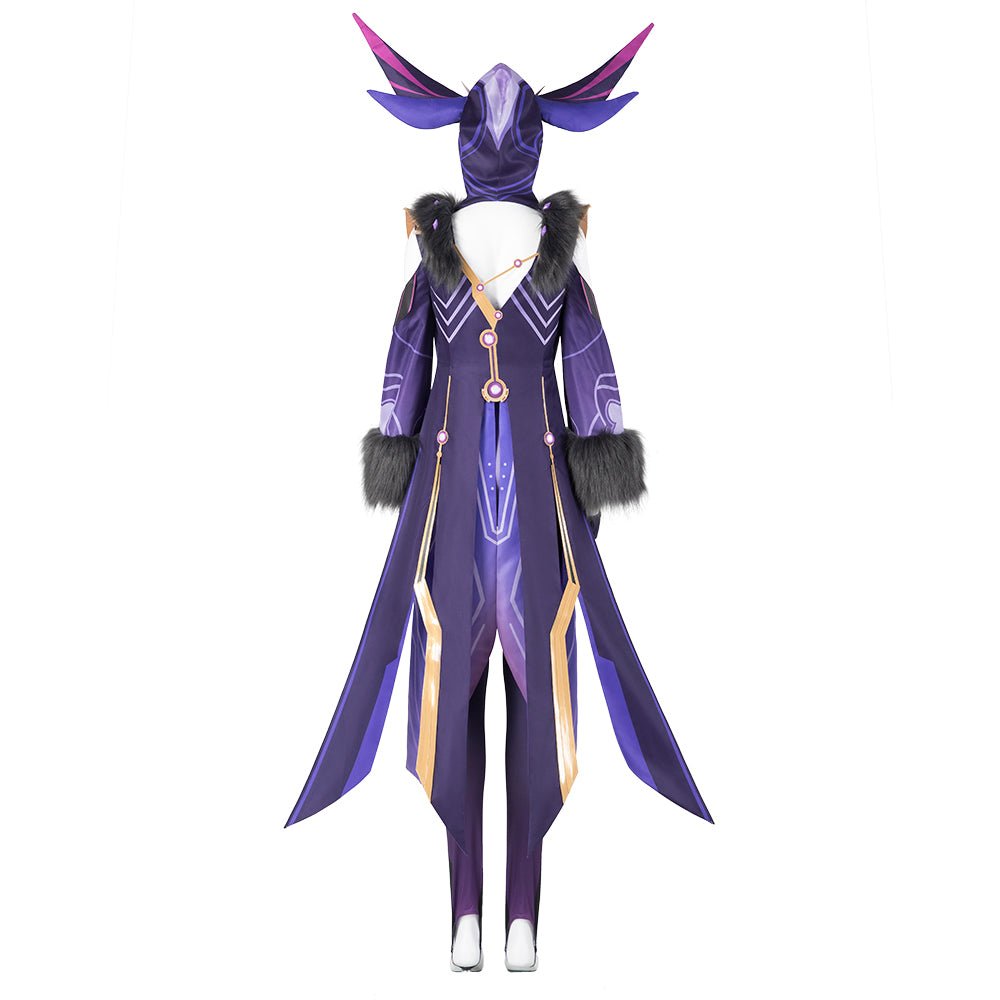 Costume Cosplay Électrisant : Genshin Impact - Mage Scribe de la Foudre