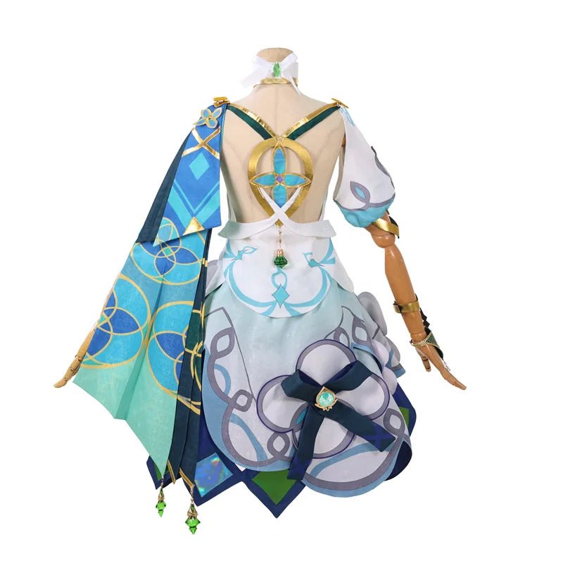 Costume Cosplay Faruzan Femme de Genshin Impact - Ensemble Complet avec Cape pour Halloween et Conventions