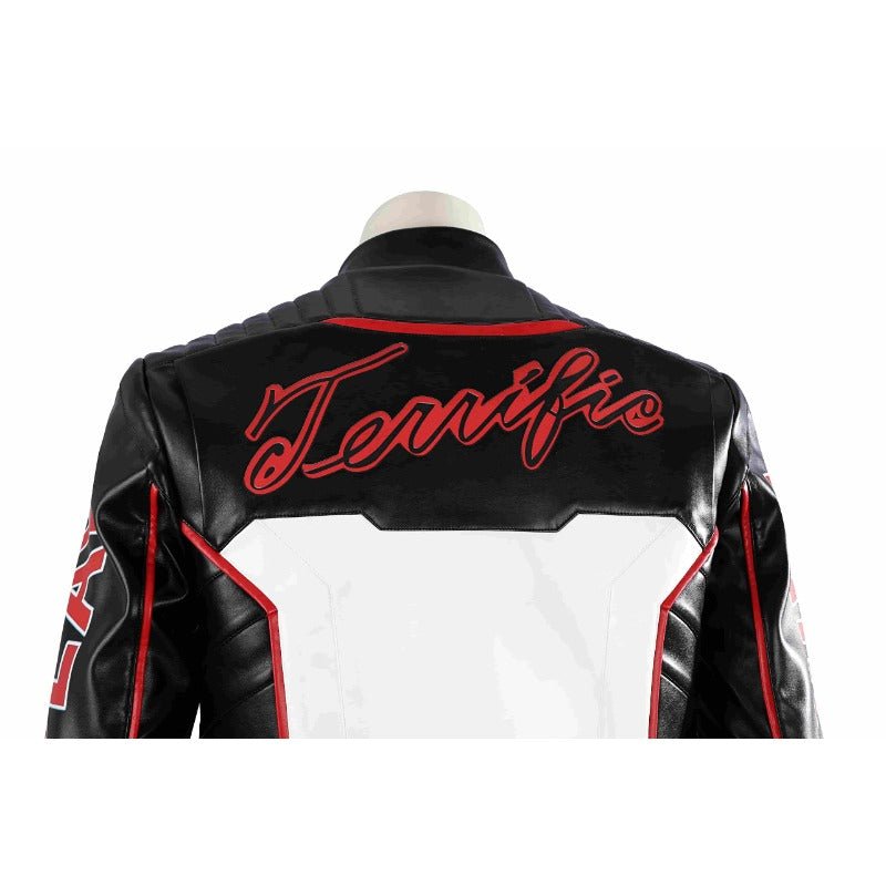 Costume Cosplay Mister Terrific Michael Holt - Combinaison en Cuir Blanc pour Halloween