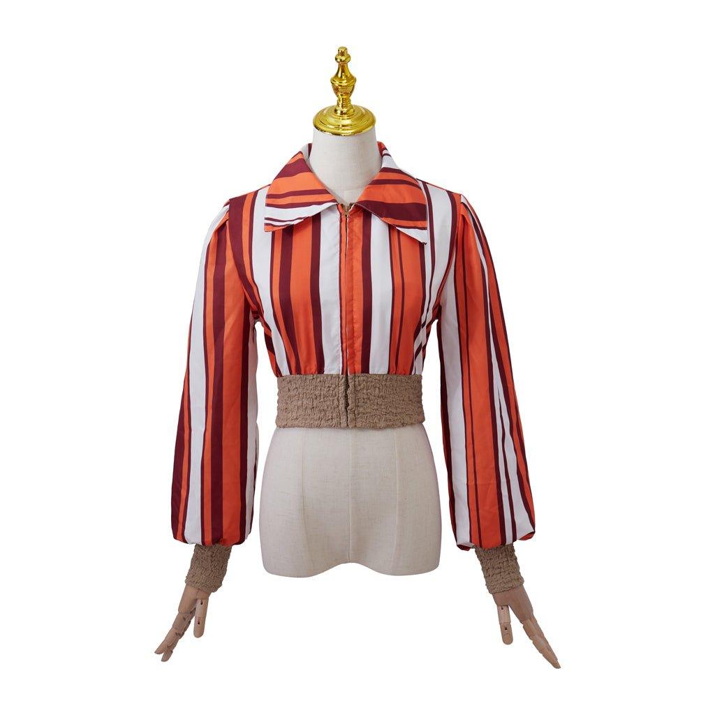 Costume Cosplay Donna Sheridan Mamma Mia pour Femme - Combinaison avec Ceinture | Tenue de Spectacle Musical Broadway