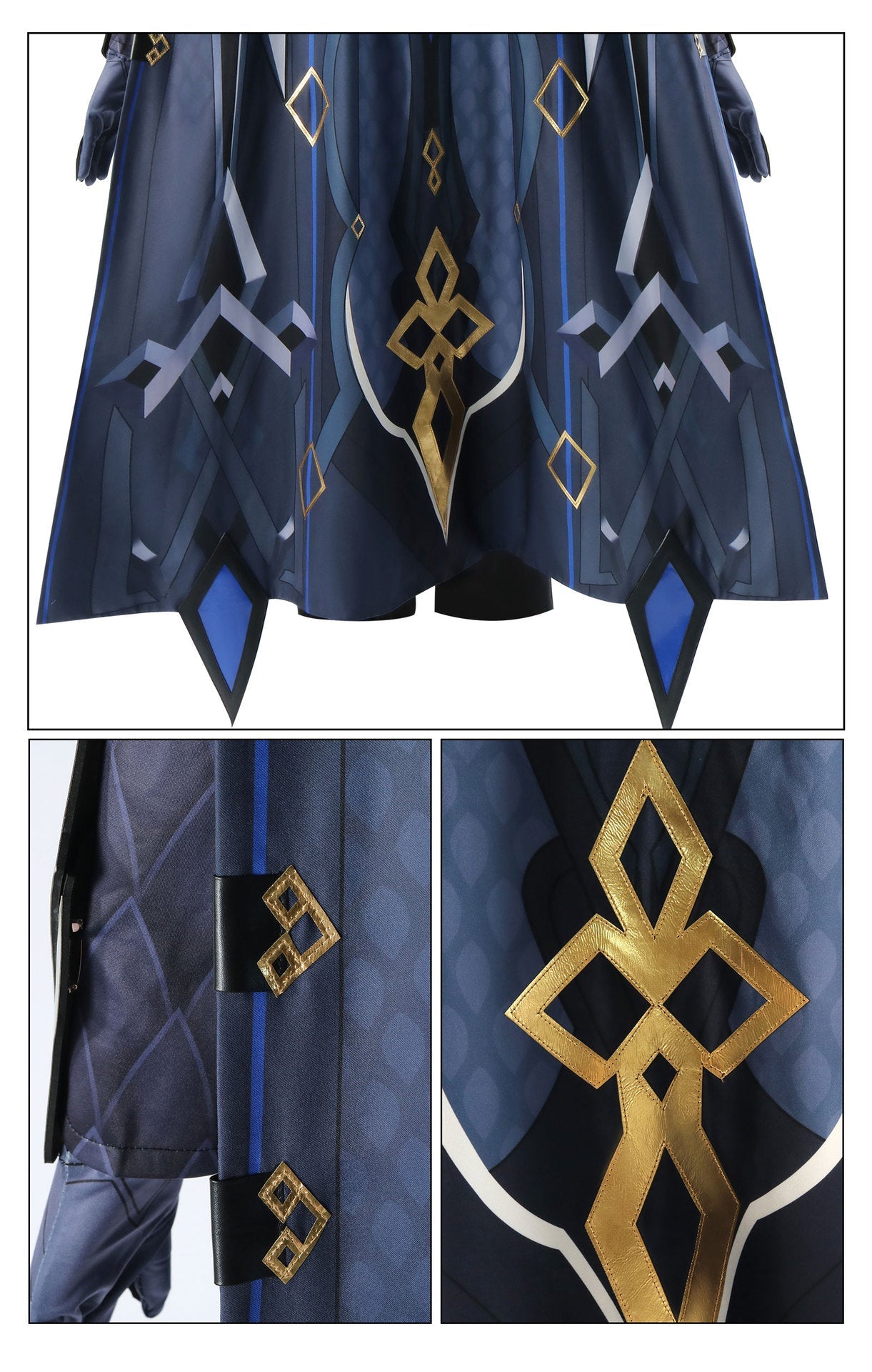 Costume Cosplay Genshin Impact Capitano – Tenue de Capitaine Fatui
