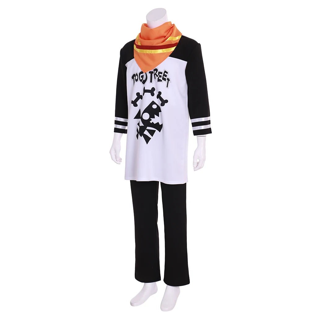 Costume Cosplay Game Pence pour Hommes - Haut et Pantalon avec Accessoire de Cou - Fête Halloween Carnaval Comic Con