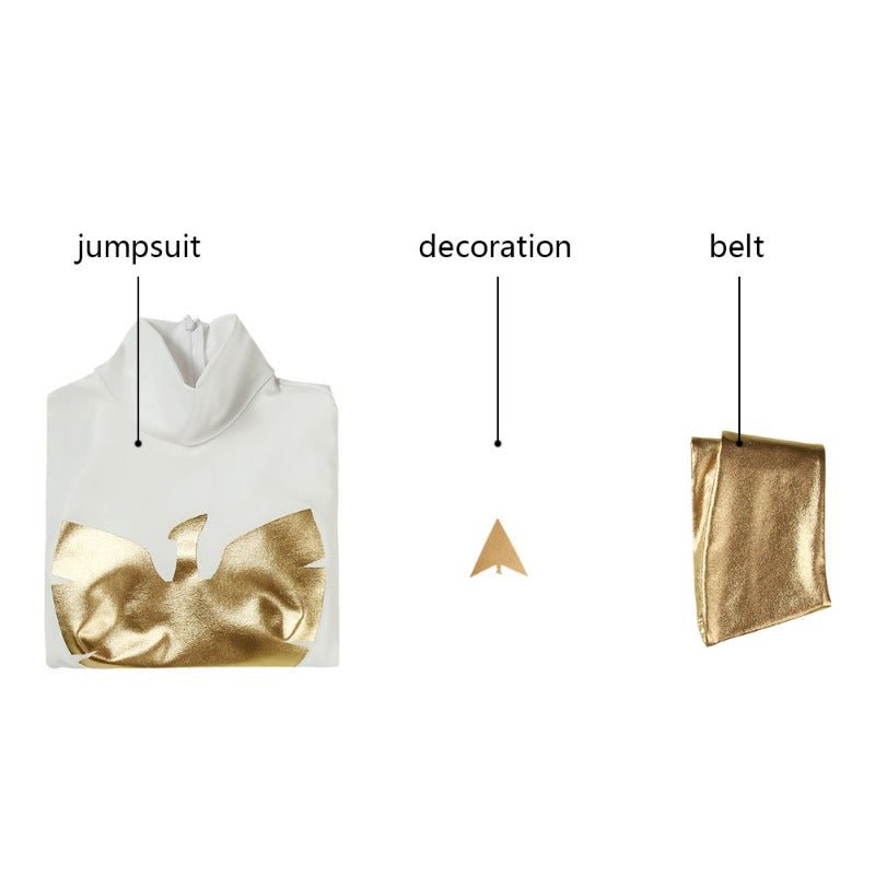 Costume Cosplay Phoenix X-Men Blanc Perle en Spandex pour Fans de Films