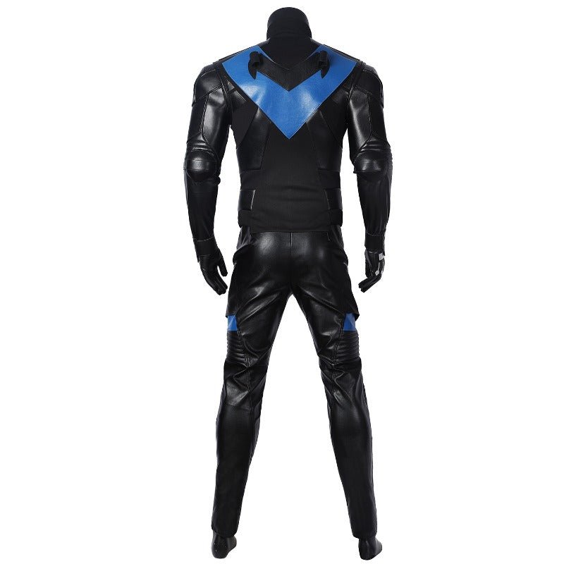 Costume Cosplay Nightwing Gotham Knights Ensemble Complet avec Chaussures pour Halloween et Fêtes