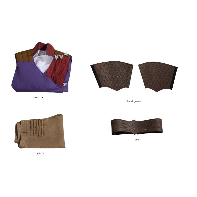 Costume Cosplay Gale Dekarios - Uniforme Violet Complet de Baldur's Gate pour Halloween