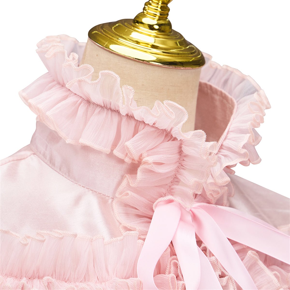 Cape Cosplay Rose Longueur Moyenne - Costume Anime Élégance