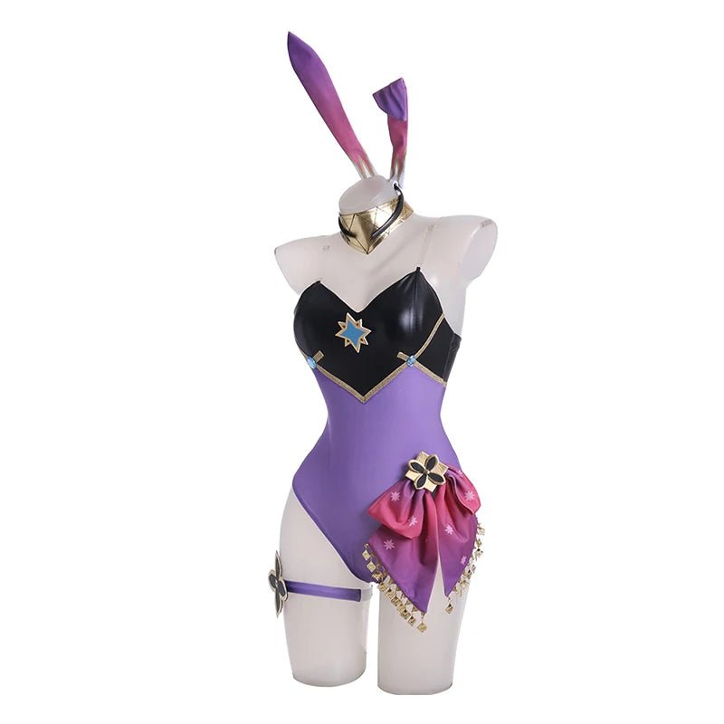 Costume Fille Lapin Dori Genshin Impact - Combinaison Sexy Femme Uniforme Violet Ensemble Complet