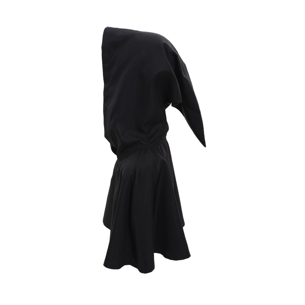 Cape Noire à Capuche Manteau Robe Wicca Païen