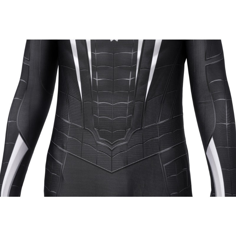 Costume Cosplay Spider-Man PS4 Avancé Noir pour Enfants, Tenue Halloween