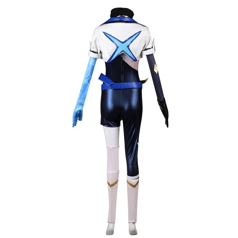 Costume Cosplay Akali DRX LOL pour Femme - Tenue de Championne LOL avec Masque