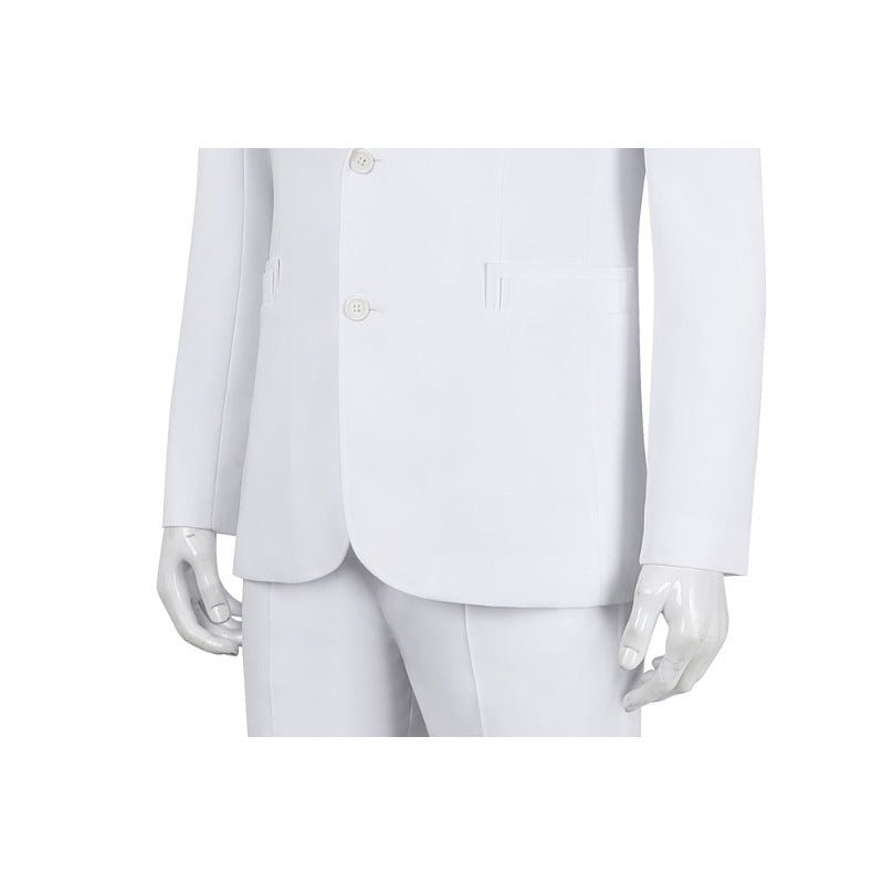 Costume Cosplay Joker 2 Arthur Fleck Blanc Complet - Costume, Chemise, Gilet, Pantalon, Cravate