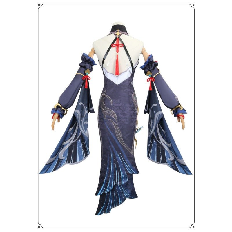 Costume Cosplay Genshin Impact Shenhe Fleur Froide, Rosée Cachée – Élégante Tenue LNY