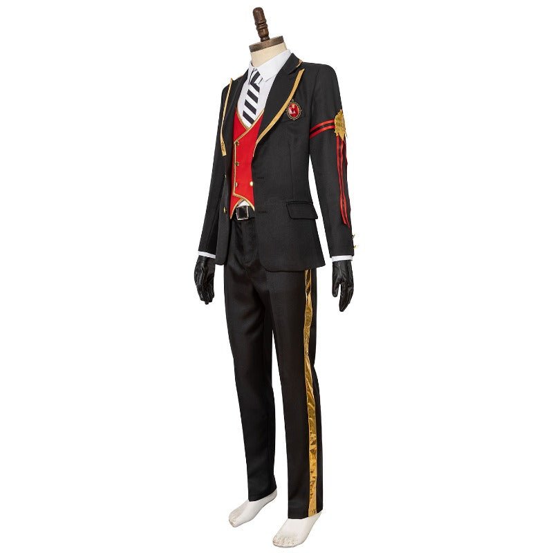 Costume Cosplay Uniforme Scolaire Heartslabyul Version Rouge de Twisted Wonderland