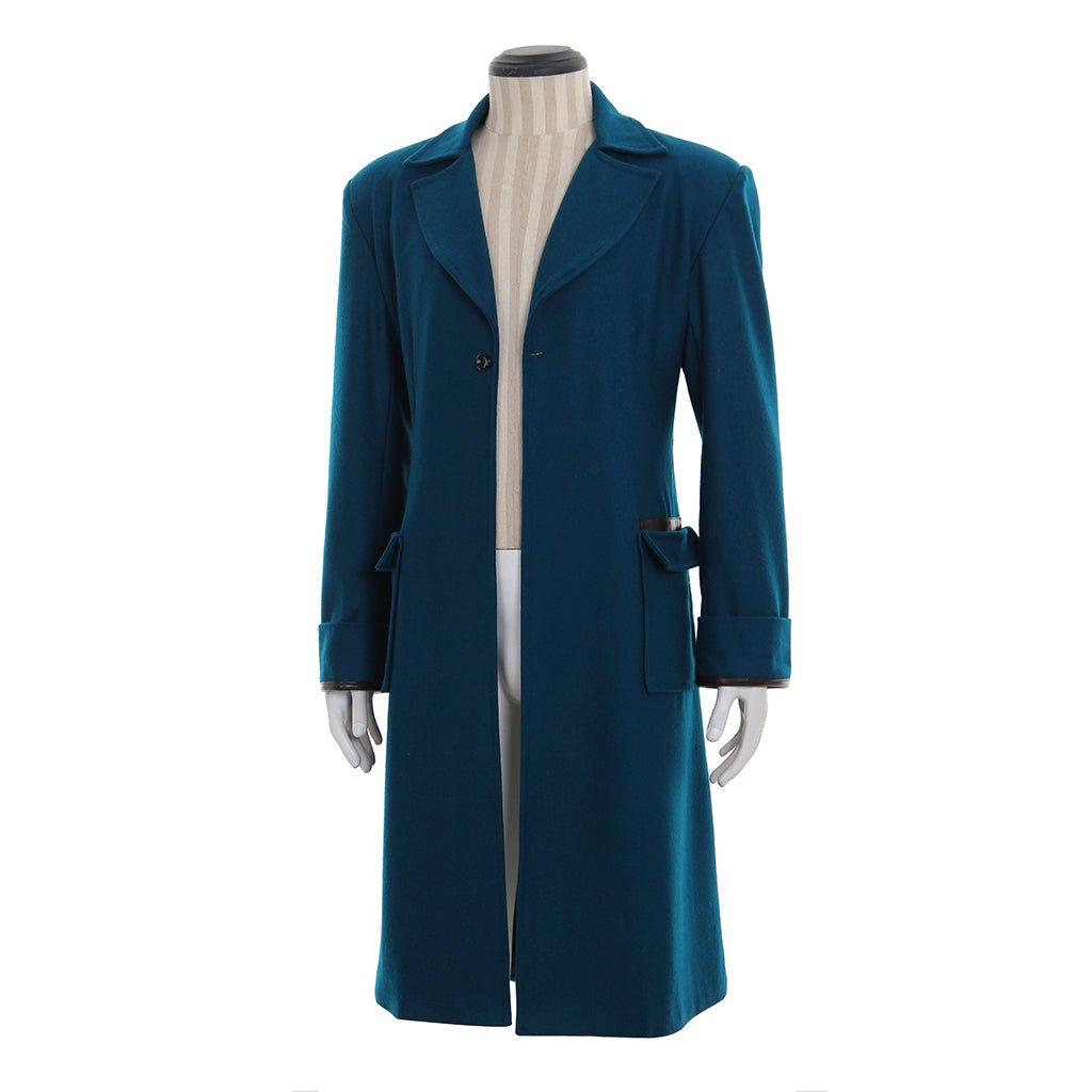 Manteau Bleu Newt Scamander – Costume Cosplay Vintage du Monde Magique