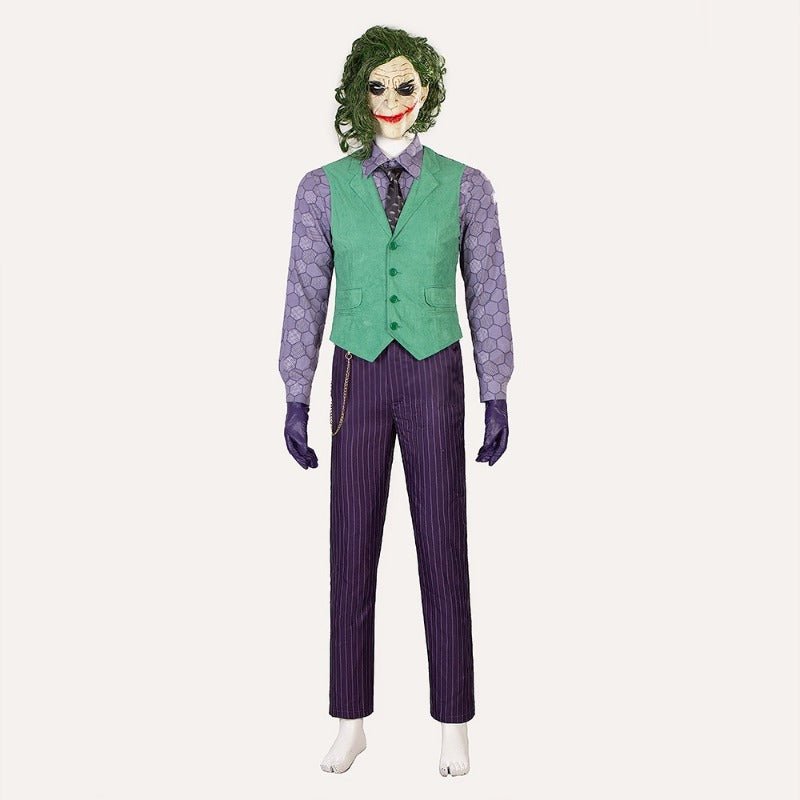 Costume Cosplay Joker de Batman: The Dark Knight - Veste, Pantalon, Masque - Lot Halloween