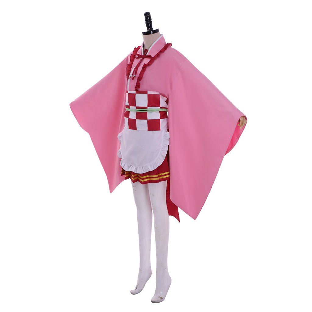Costume Cosplay Demon Slayer Kanroji Mitsuri - Kimono Japonais Lolita