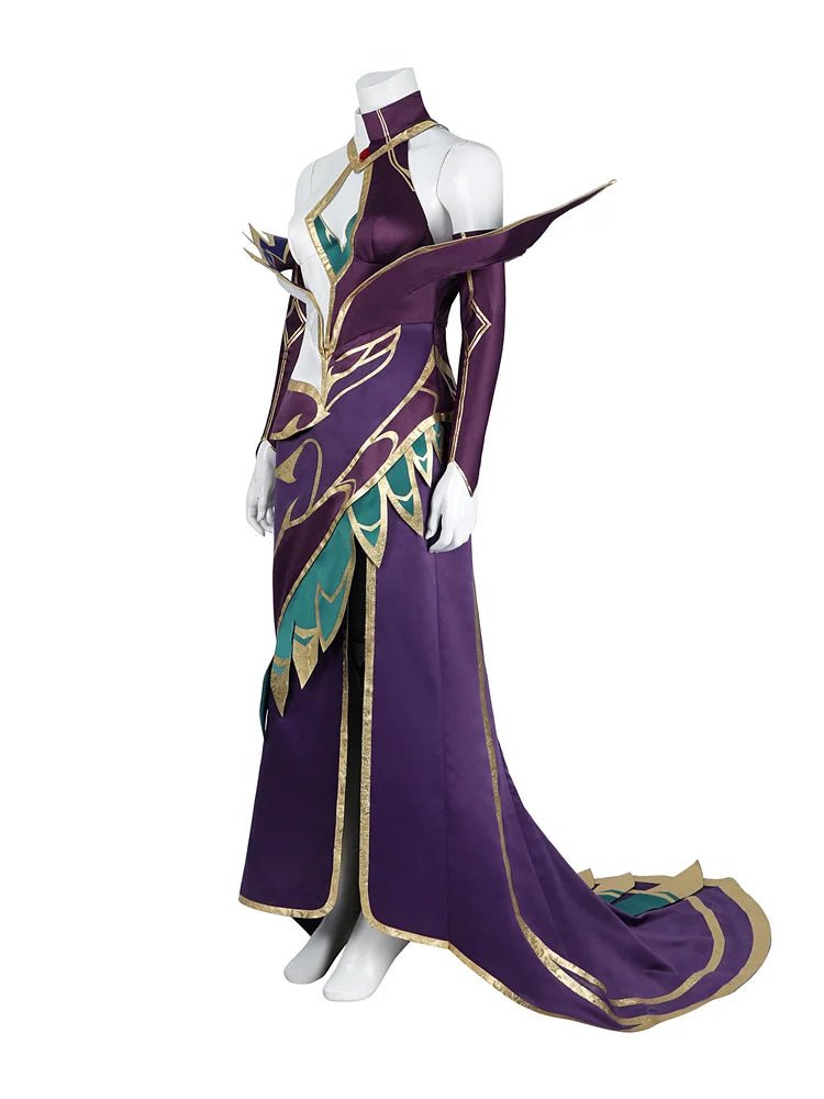Costume Cosplay Morgana de LOL - Robe Sexy avec Accessoires pour Femmes - Tenue pour Halloween et Carnaval