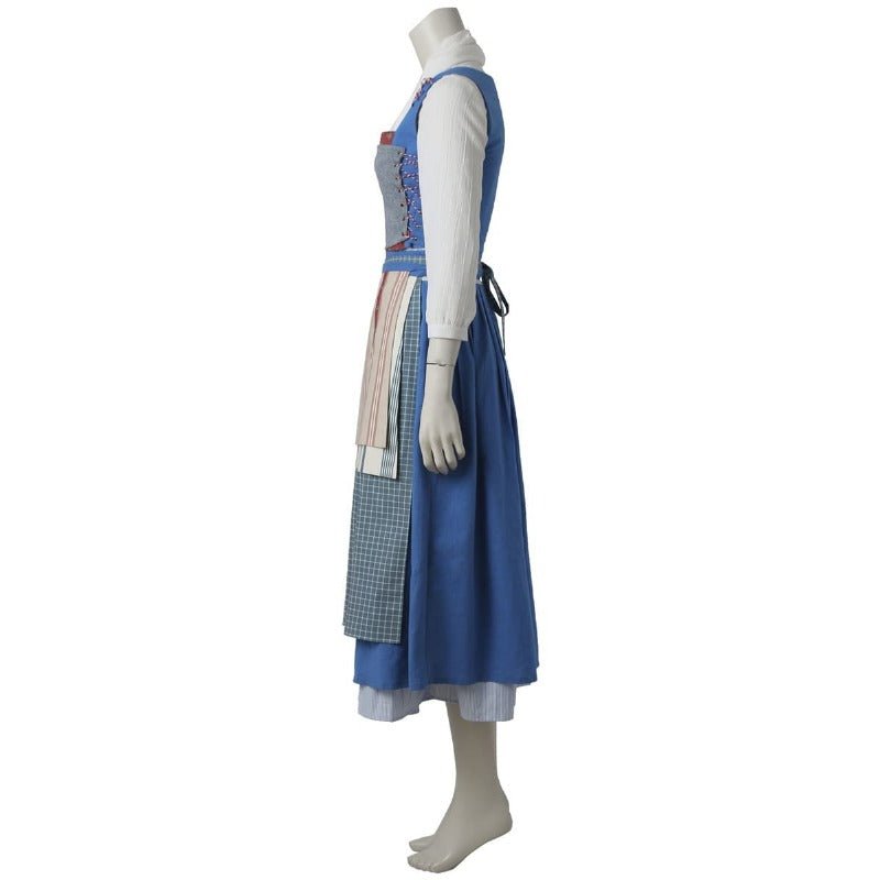 Costume de Femme de Chambre Blue Belle - Cosplay Anime La Belle et la Bête pour Spectacles & Fêtes