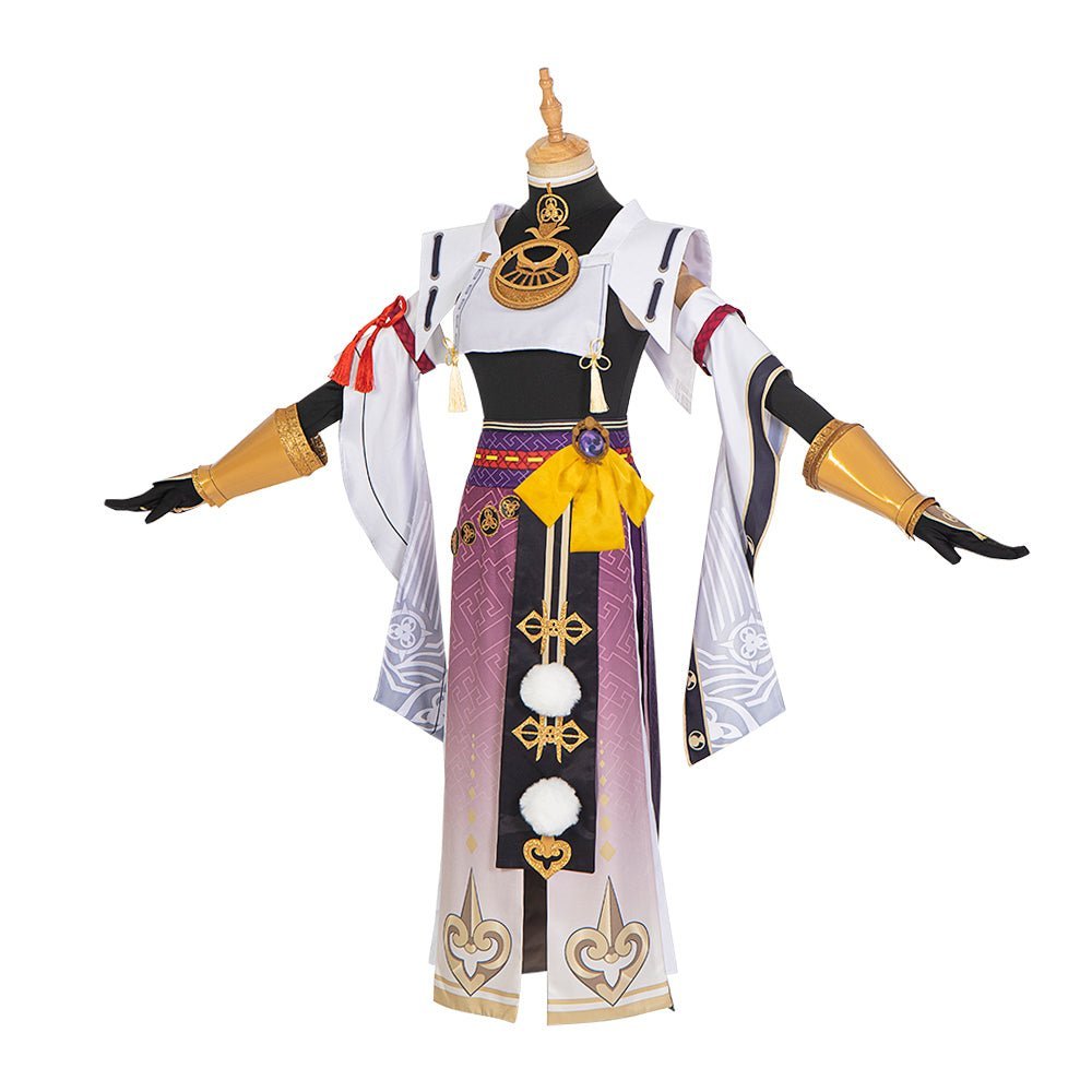Costume Cosplay Kujou Sara - Genshin Impact Halloween Anime Sur Mesure