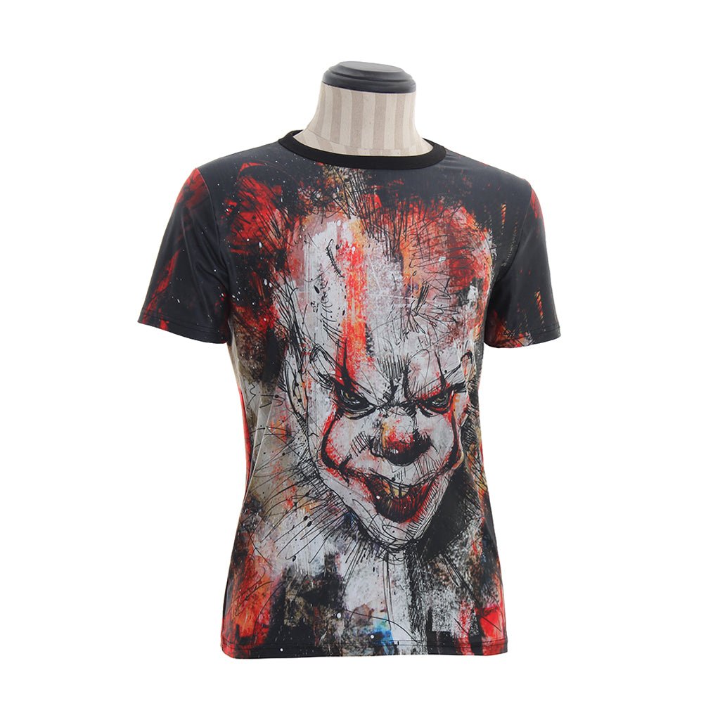 T-shirt à manches courtes Pennywise - It: Chapitre Un - Costume Cosplay
