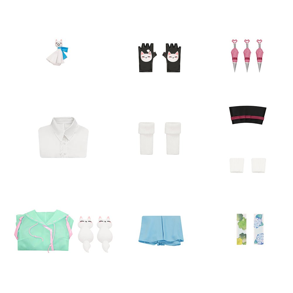 Costume Cosplay Overwatch Kiriko Danse de la Pluie - Qualité Premium