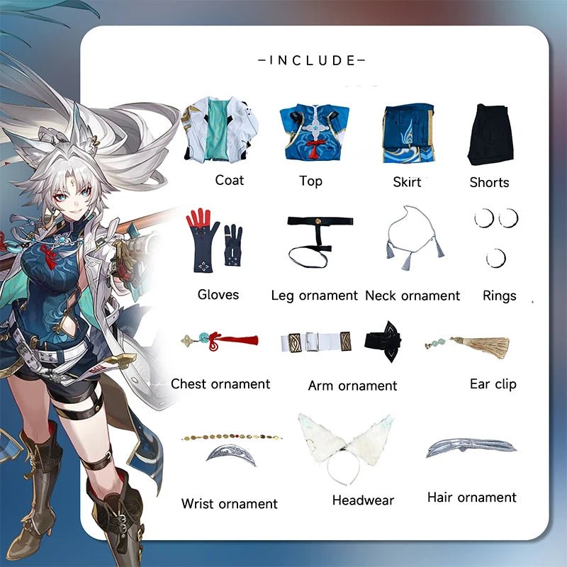 Costume Cosplay Honkai Star Rail Feixiao Le Grand General Griffe de Merlin pour Homme Fête d'Halloween Carnaval