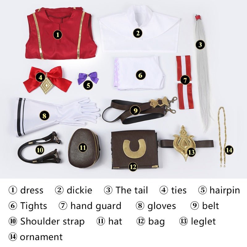 Costume Cosplay Uma Musume Pretty Derby Gold Ship pour Halloween et Noël