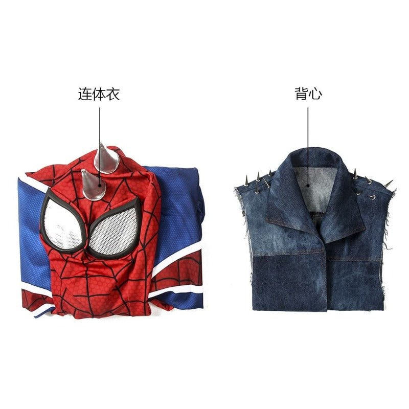 Costume Cosplay Punk-Rock Spidey Hobart Brown Spider-Man pour Fans