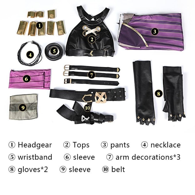Costume Cosplay Arcane Jinx - Tenue Canon Lâche Crit Loli avec Chaussures, Perruque pour Femmes