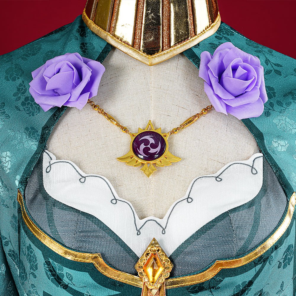 Costume Cosplay Lisa Yae Fleur Cachée Genshin Impact - Tenue Élégante Inspirée de l'Anime pour Femmes