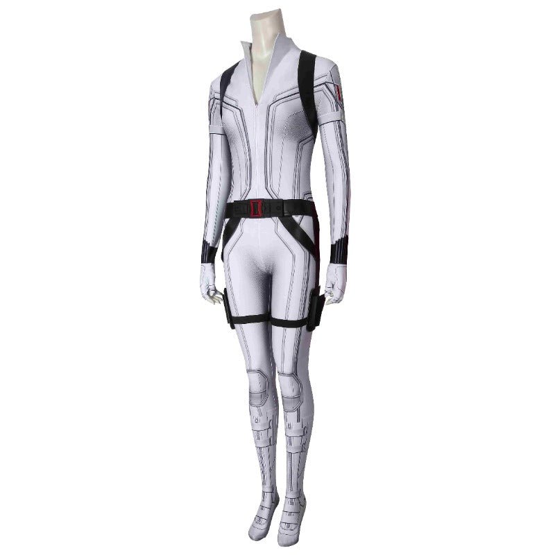 Costume Cosplay Veuve Noire Combinaison Blanche Natasha Romanoff 3D Ver 1 Fait Main