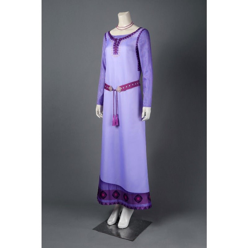 Costume Cosplay Asha Princesse Violette pour Adultes - Inspiré du Film Wish